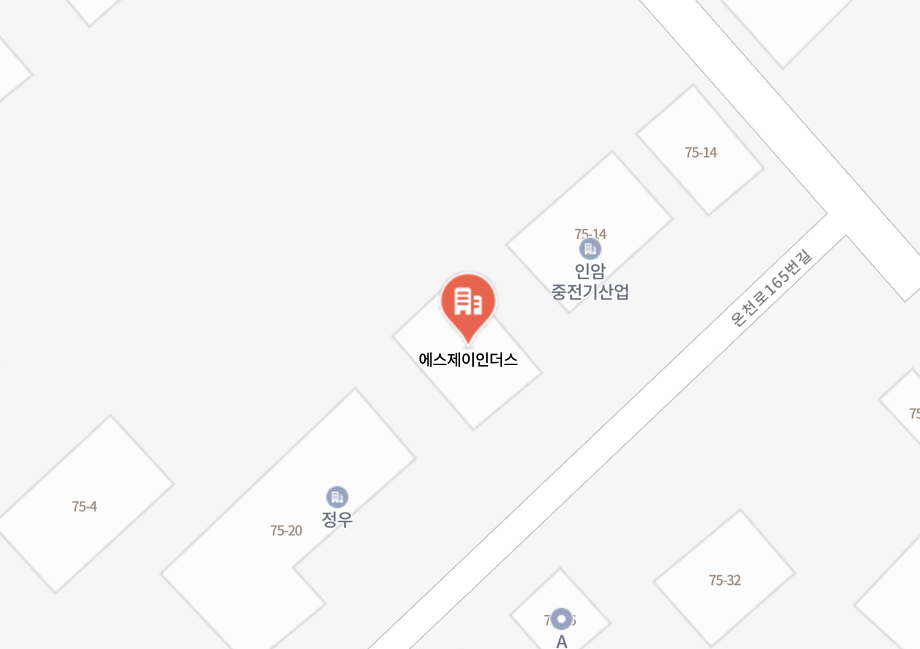 에스제이인더스 위치 지도